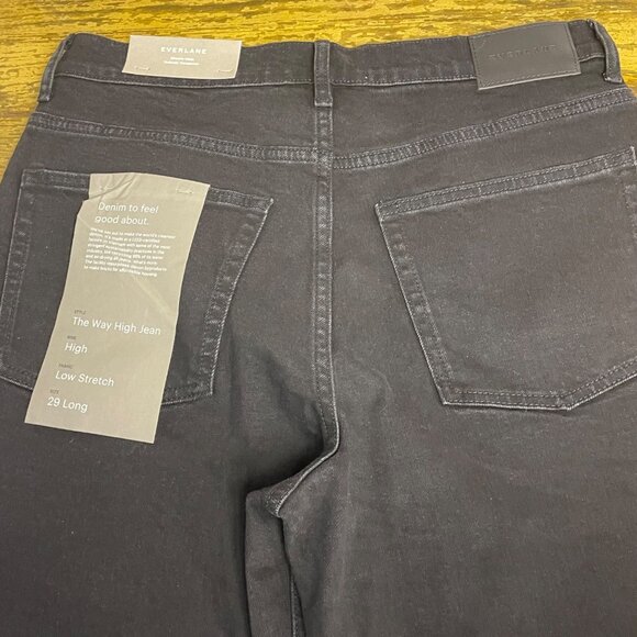 Everlane The Way-High® Jean Black Sz 29 LONG - Picture 7 of 12